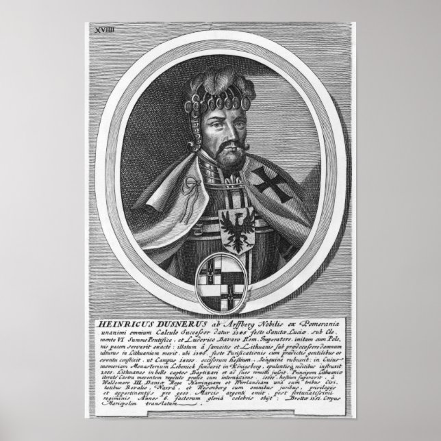 Poster Heinricus Dusnerus (Frente)