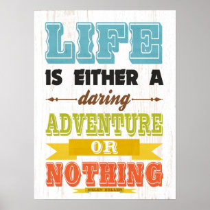 Póster Helen Keller Art-Life É Ou Um Adventur Atrevido