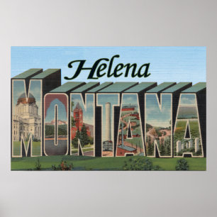 Poster Helena, Montana - grandes cenas da letra