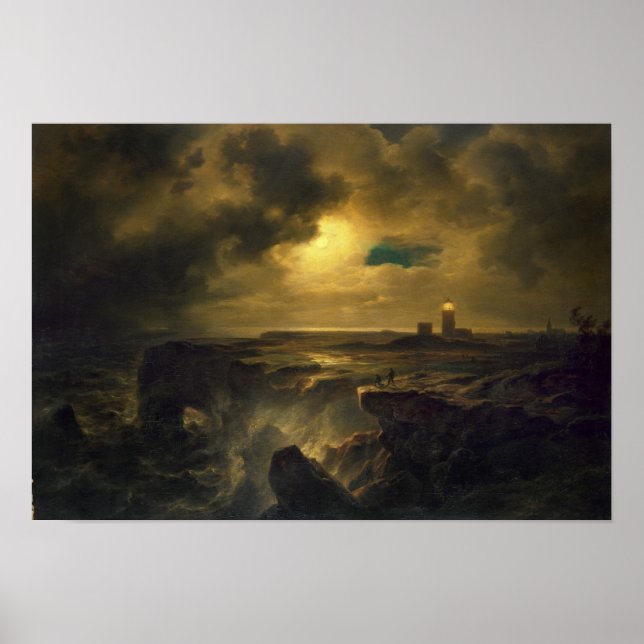 Póster Helgoland in Moonlight, 1851 (Frente)