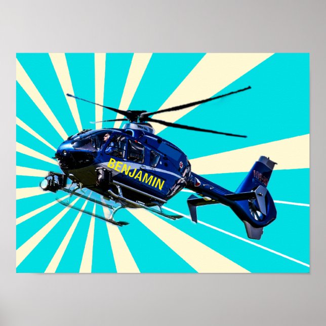 Poster Helicóptero (Frente)