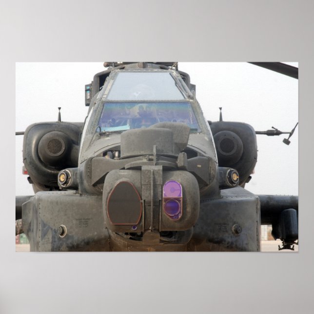 Poster Helicóptero AH-64 Apache (Frente)