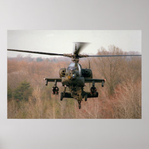 Poster Helicóptero AH-64 Apache