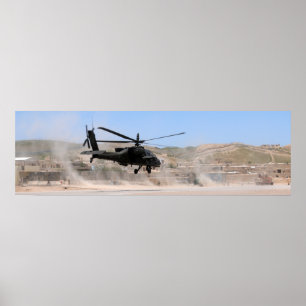 Poster Helicóptero AH-64 Apache