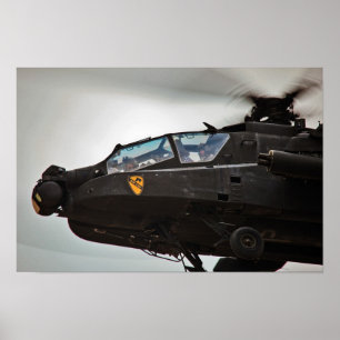 Poster Helicóptero AH-64D Apache