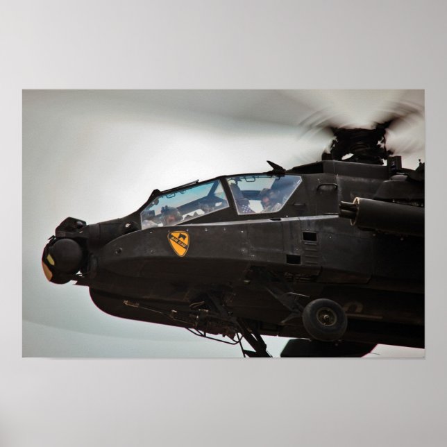 Poster Helicóptero AH-64D Apache (Frente)