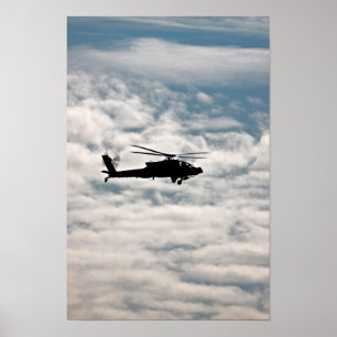 Poster Helicóptero AH-64D Apache