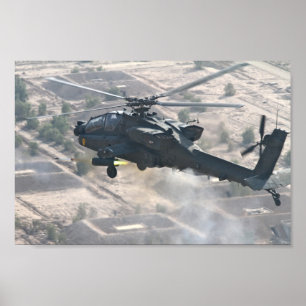 Poster Helicóptero AH-64D Apache