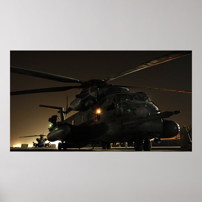 Poster Helicóptero Baixo Pave MH-53 (Frente)