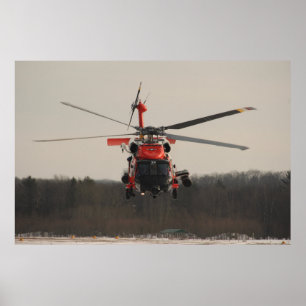 Poster Helicóptero da Guarda costeira MH-60 Jayhawk