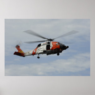 Poster Helicóptero da Guarda costeira MH-60 Jayhawk