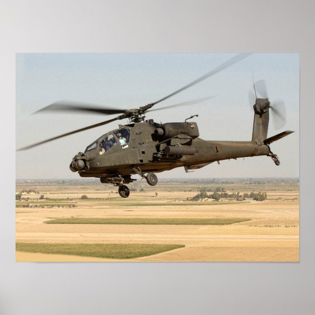 Poster Helicóptero de AH-64 Apache (Frente)