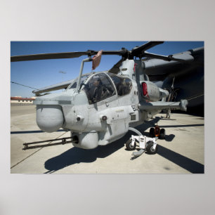 Póster Helicóptero de ataque super da cobra de AH-1Z