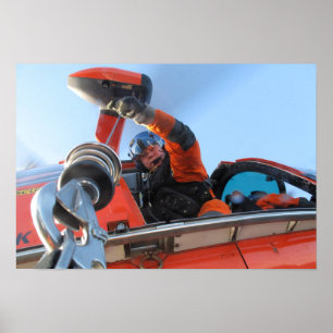 Poster Helicóptero de golfinho HH-65 Guarda costeira