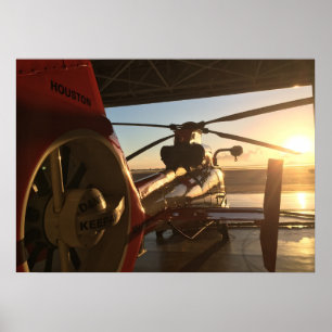 Poster Helicóptero golfinho MH-65D Guarda costeira