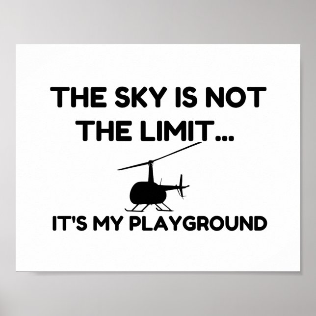 Poster Helicóptero SKY PLAYGROUND (Frente)
