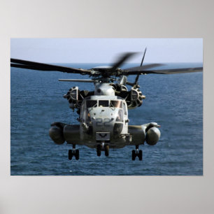 Poster Helicóptero Super Stallion CH-53E