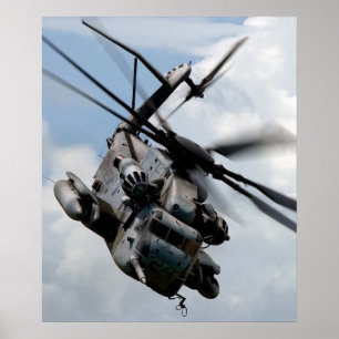 Poster Helicóptero Super Stallion CH-53E