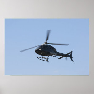 Poster helicóptero voador