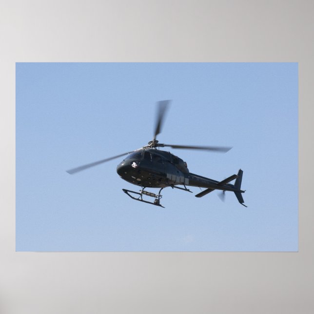 Poster helicóptero voador (Frente)