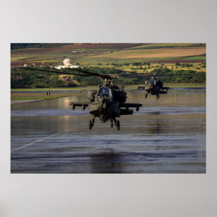 Poster Helicópteros de AH-64 Apache