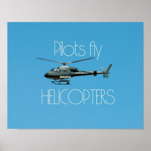 Poster Helicópteros pilotos
