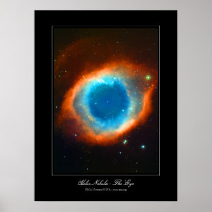 Póster Helix Nebula - A imagem de Deus