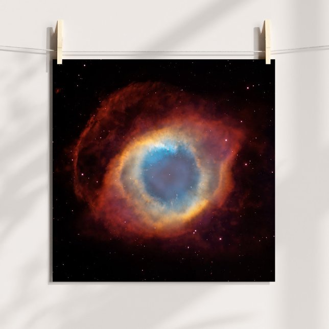Poster Helix Nebula Celestial Foto (Helix Nebula Celestial Photo Poster)
