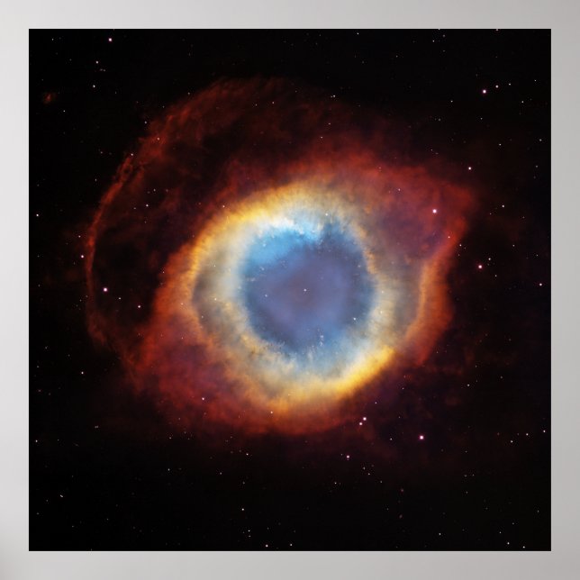 Poster Helix Nebula NGC 7293 Caldwell 63 (Frente)