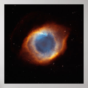 Póster Helix Nebula "Olho de Deus" Telescópio Hubble