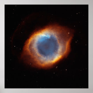 Póster Helix Nebula "Olho de Deus" Telescópio Hubble