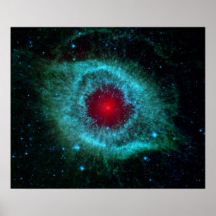 Póster Helix Nebula - Spitzer Infravermelho