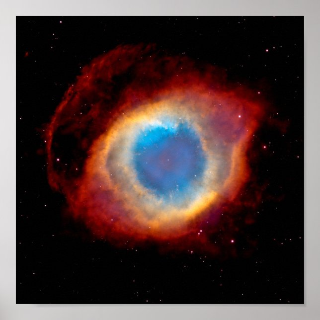 Poster Helix Planetary Nebula NGC 7293 - Olhos de Deus (Frente)