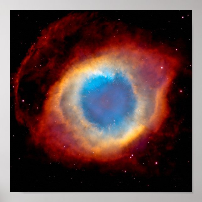 Póster Helix Planetary Nebula NGC 7293 - Olhos de Deus (Frente)