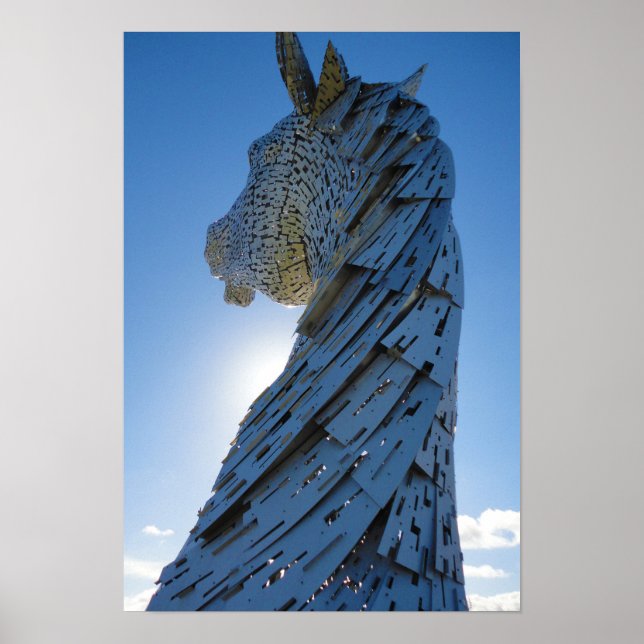 Poster Helix, The Kelpies, Falkirk - Visite a Escócia (Frente)