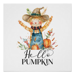 Póster Hello Pumpkin-Digital Download Poster