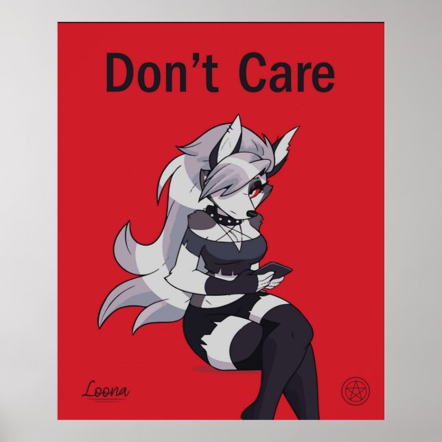 Poster Helluva Boss Loona Dope Fanart (Frente)