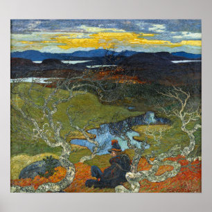 Póster Helmer Osslund Primavera por trás de Kiruna