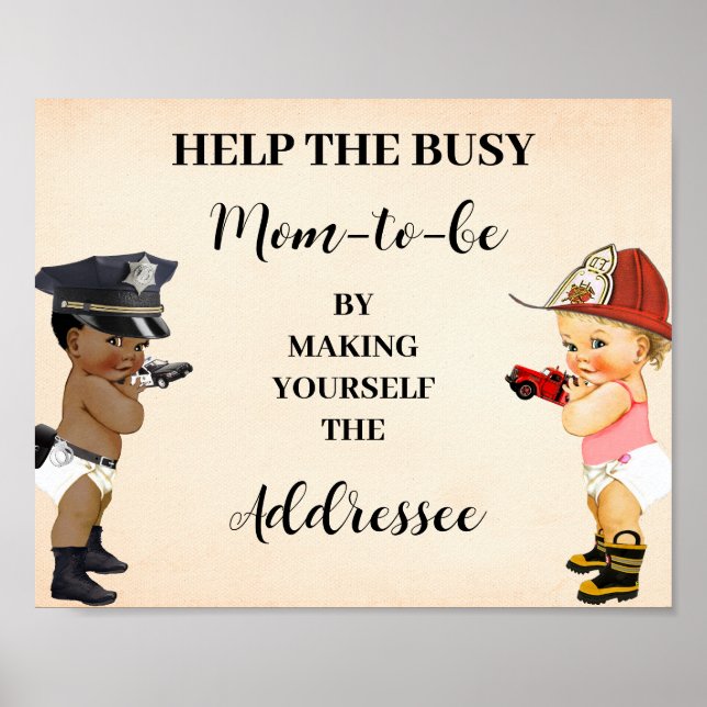 Poster Help Mom Make Yourself Addressee Little Recruit (Frente)