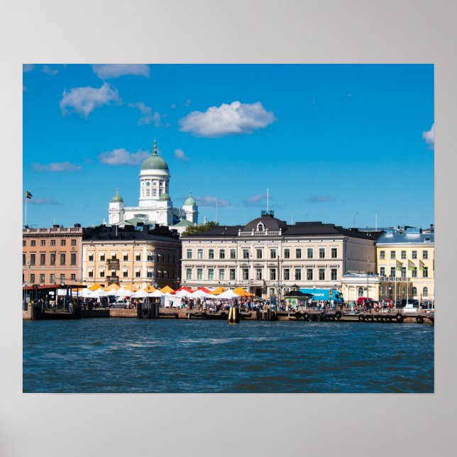 Póster Helsinki Skyline (Frente)