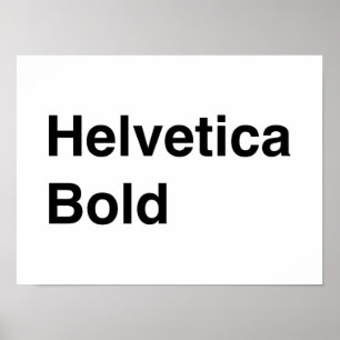 Póster Helvetica Bold