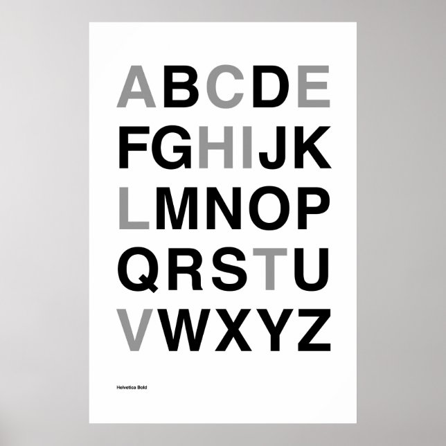 Póster Helvetica Bold (Frente)