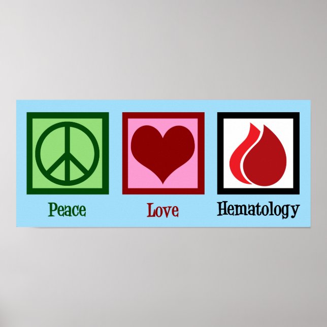 Poster Hematologia do Amor pela Paz (Frente)