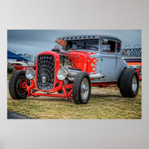 Póster Hemi pôr o hot rod