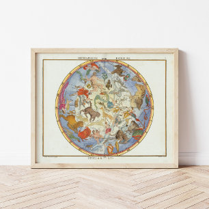 Poster Hemisfério boreal   John Flamsteed