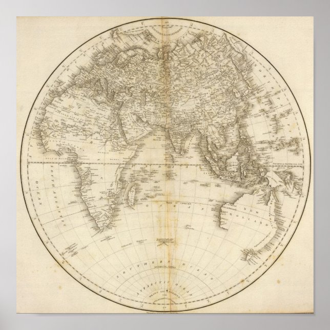 Poster Hemisfério Leste 4 (Frente)