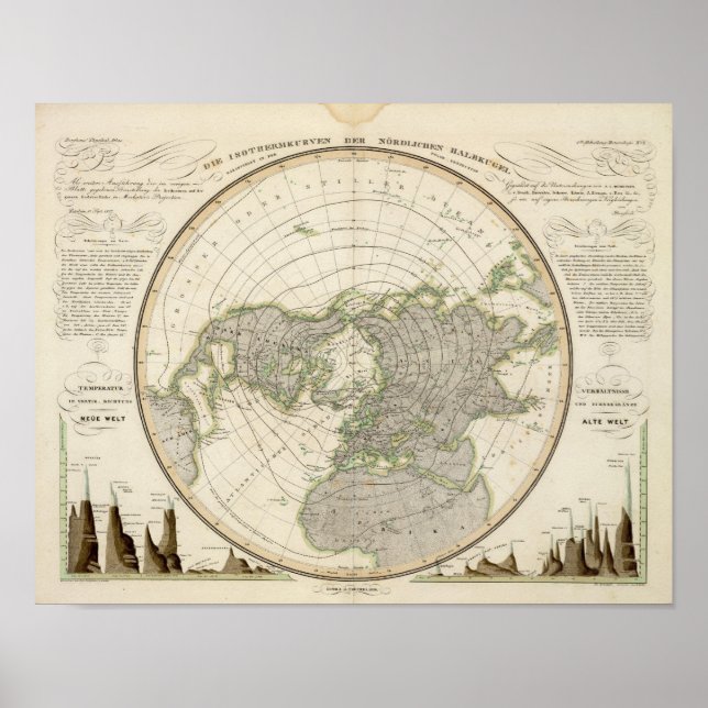 Poster Hemisfério norte 3 (Frente)