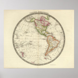 Póster Hemisfério ocidental 10