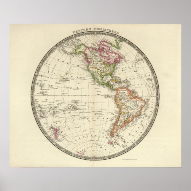 Póster Hemisfério Ocidental 10 (Frente)