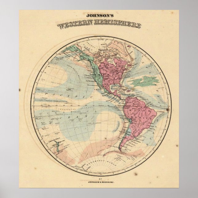 Póster Hemisfério Ocidental 14 (Frente)